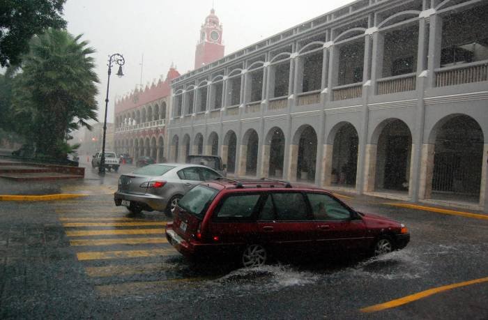 Se espera lluvia y posibilidad de granizo para Yucatán