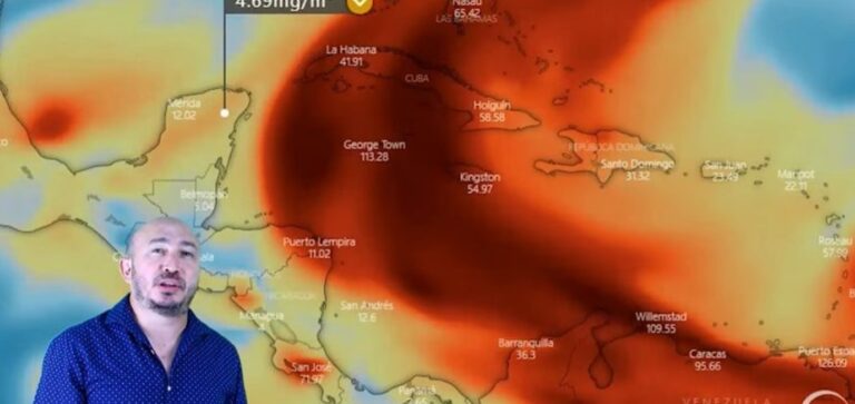 Se aproximan emisiones de dióxido de azufre de volcán caribeño a la península de Yucatán