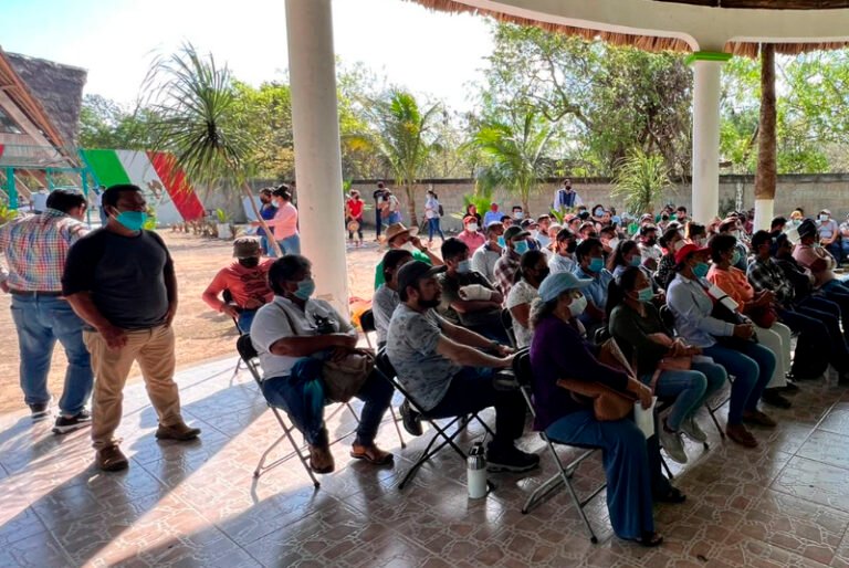 Realizan consulta pública por Tren Maya en la Casa Ejidal de Jacinto Pat en Tulum