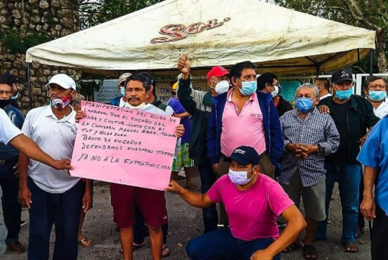 Ejidatarios retoman bloqueo en la zona arqueológica de Dziblchaltún