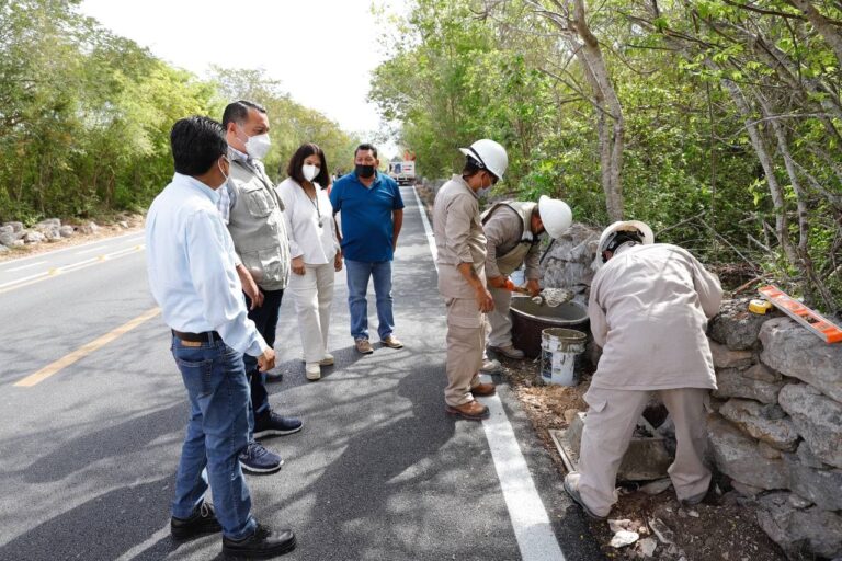 Iluminan tramo carretero Chablekal-Dzibilchaltún con tecnología LED