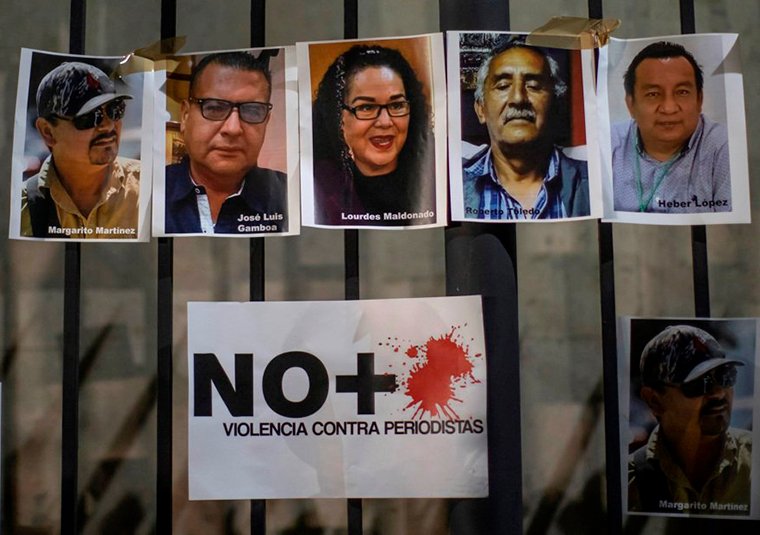 Hay 16 detenidos por seis periodistas asesinados: SSPC