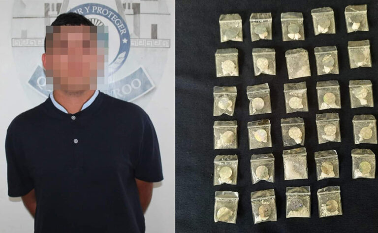 Detienen a menor de edad con cocaína