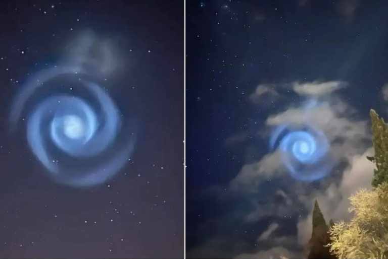 Extraño espiral iluminó el cielo en Nueva Zelanda; expertos explican su origen