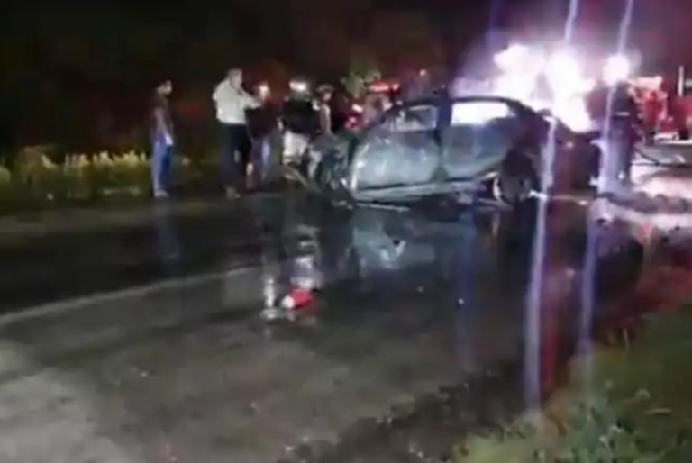 Conductor muere calcinado en la carretera Carmen- Puerto Real