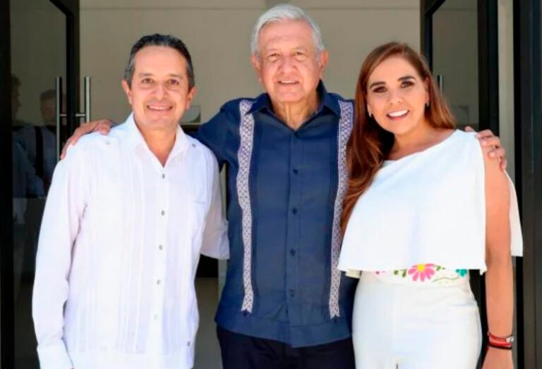 AMLO supervisa proyectos en Tulum, Cancún y Chetumal con Carlos Joaquín y Mara Lezama