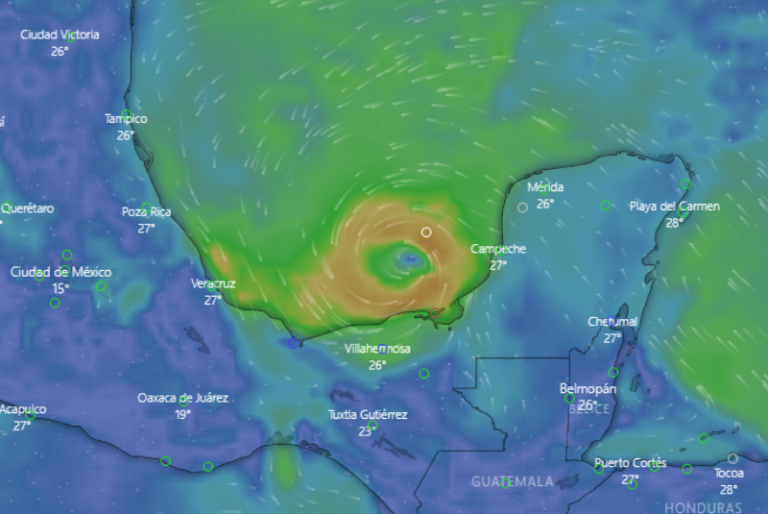 Clima en Yucatán: Tormenta tropical Karl se desplaza hacia el Sureste