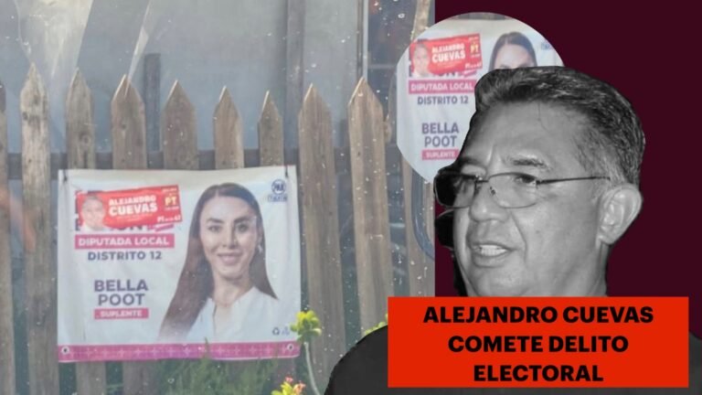 Alejandro Cuevas Mena candidato de Morena comete delito electoral