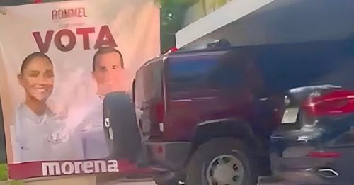 “Chapulines“ morenistas se pasean por Yucatán en lujosas camionetas