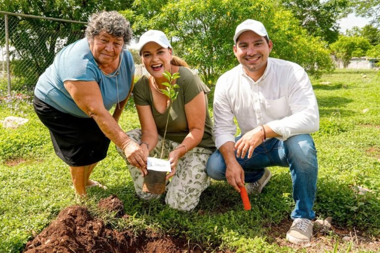 Chucho Pérez Ballote cumple compromiso de plantar 21 mil árboles en Mérida