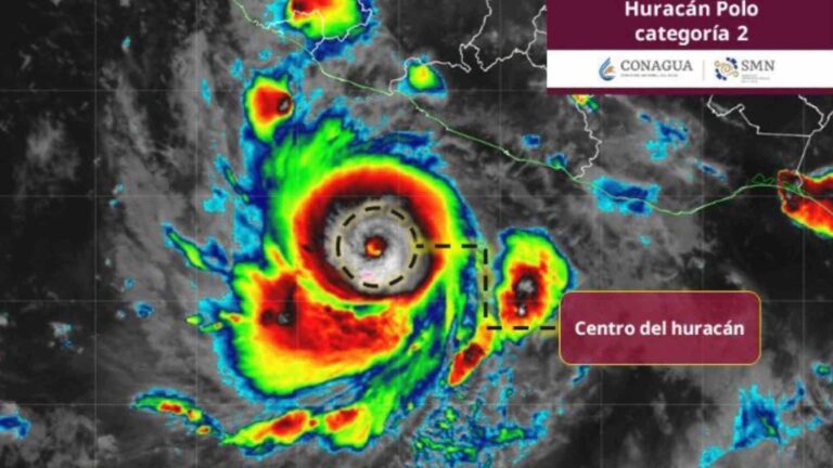 Huracán ‘Polo’ mantiene bajo lluvia a varios estados de México