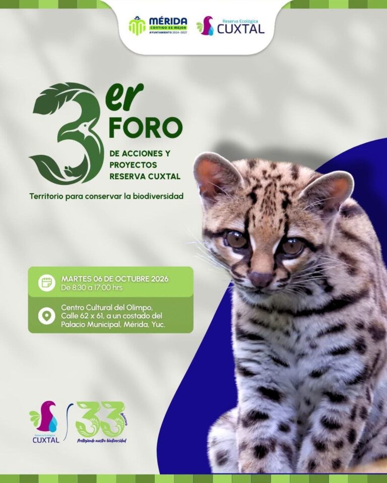 Cuxtal reunirá a especialistas para analizar la protección de la biodiversidad en Mérida